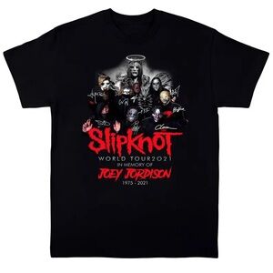 Gildan Black Slipknot Tour 2021 T-Shirt